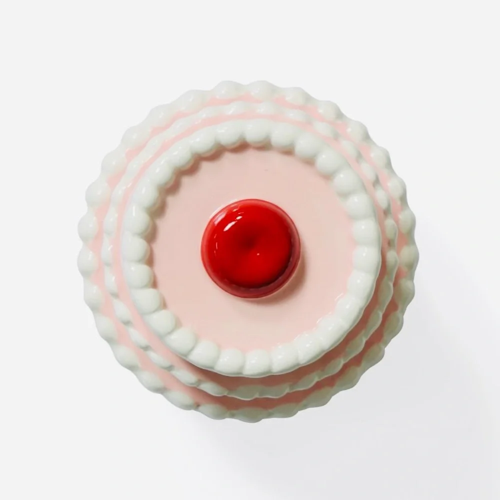 Target Bullseye Playground Valentine’s Day Pink Cake Ceramic Measuring Cups